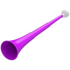 Collapsible Stadium Horn 24 Inch Vuvuzela Plastic Trumpet Blow Horns Purple