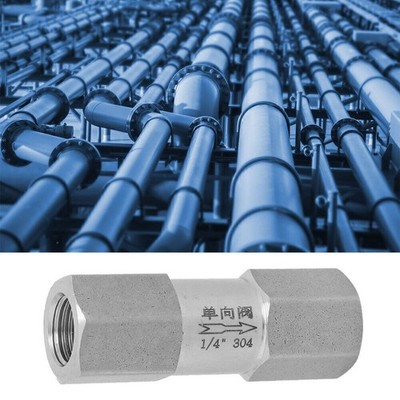 304 Stainless Steel Hex Split Check Valve Internal Thread One-way Valve