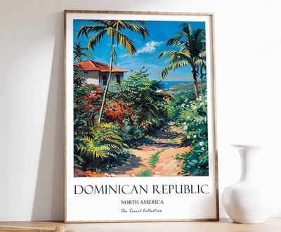5_Dominikanische Republik Druck, Dominikanische Republik Reise Poster, Karibik Druck, F