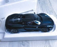 1:18 Autoart Porsche 918 Spyder WEISSACH PACKAGE Basal Tschwarz Metallic Black