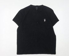 Mens UK Size M Jack Wills Black  Cotton T-Shirt
