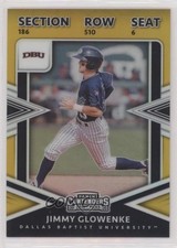 2020 Elite Extra Edition College Tickets Gold Prizm 9/10 Jimmy Glowenke 0s3