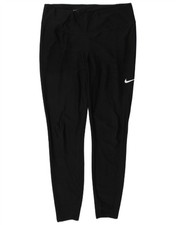 NIKE Womens Dri Fit Leggings UK 14 Large Black Polyester TK06