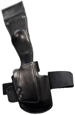PWL Black Heavy Duty Leather P226/8 Ex British Police Drop Leg Pistol Holster