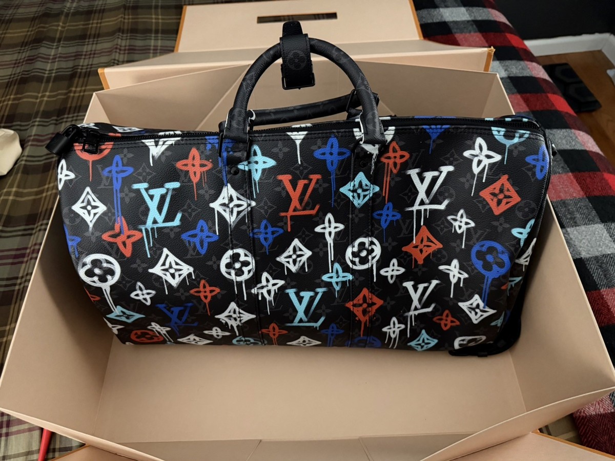 Louis Vuitton Keepall Bandoulière 50 Graffiti Rare Virgil Abloh | eBay