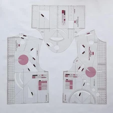 1:1 Fashion Design Ruler for Women Blouse Cloth Design School Student Teching Ap