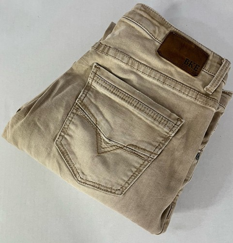 Men’s BKE Nolan Khaki Stone Washed Jeans Size 36X32 - Picture 9 of 9