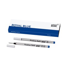 Montblanc Fineliner  Refills Royal Blue Broad Pt New In Box 128249     2 Refills