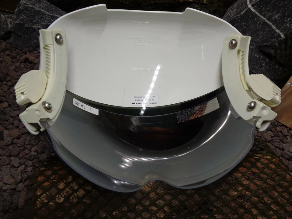 Orig. US Armee GENTEX Visior Double Visior HGU 26/P Clear&Smoke 93 /94 OVP - Bild 3 von 4