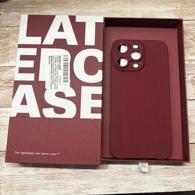 Latercase Crimson Phone Case for iPhone 14 Pro Max Impossibly Thin  New Open Box