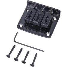 Hardtail Fixed Saddle Guitar Bridge Hard Tail Cigar Box Adjustable 3-String