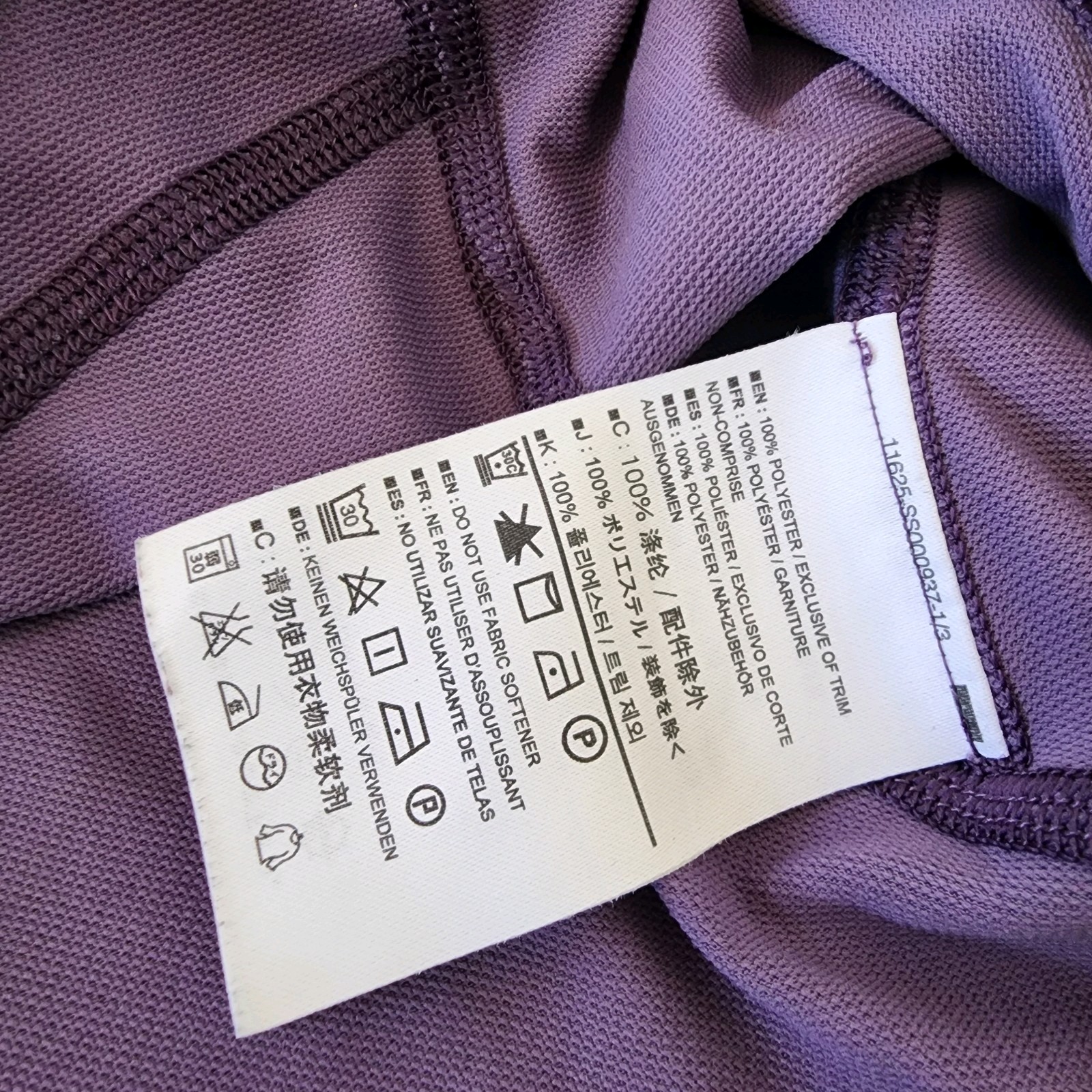 ARC'TERYX Arcteryx T Shirt Donna Piccola Viola Girocollo Manica Lunga Elasticizzata Top Blusa