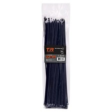 100 Pack 14 Inch Black UV Resistant Nylon Cable Ties 50 lbs Strength