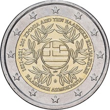[#1545659] Grecia, 2 Euro, Greek Revolution, 2021, Athens, Bi-metallico, FDC, KM