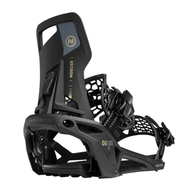 Nidecker Supermatic Men's Size L Snowboard Bindings - Black for