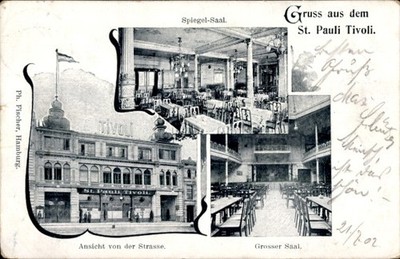 Ak Hamburg Mitte St. Pauli, Etablissement Tivoli, Spiegelsaal,... - 11158518