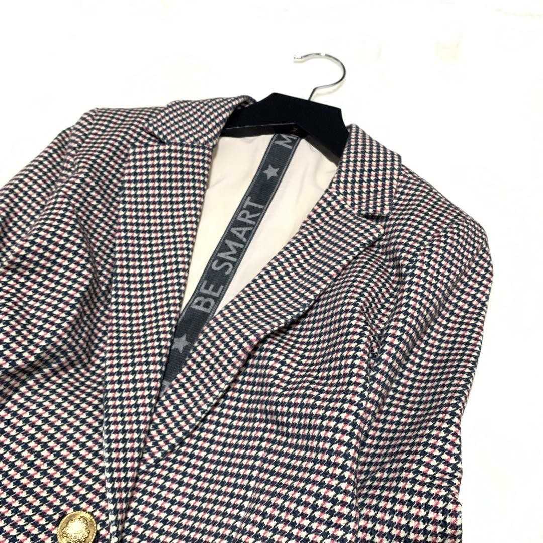 Max Mara MARELLA houndstooth pattern Jacket Blous… - image 16