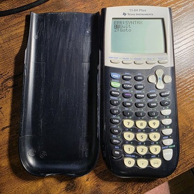 Texas Instruments TI-84 Plus Graphing Calculator W/Cover ~ Tested / Works
