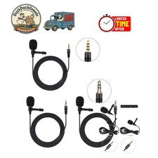 Lightweight Lavalier Microphone with 3.5mm Jack - Perfect for Interviews  Video