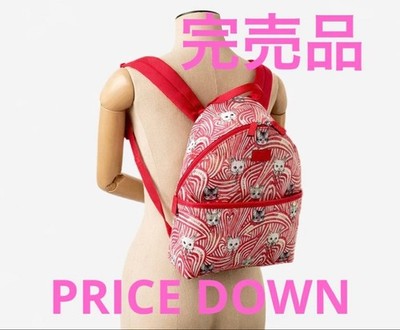 GUCCI Yuko Higuchi Collab Kids Backpack Red/White PVC Canvas Used