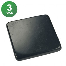 Shungite Sticker Polished 3 pcs - 20x20 mm / 0.78"x0.78" Phone protection plate