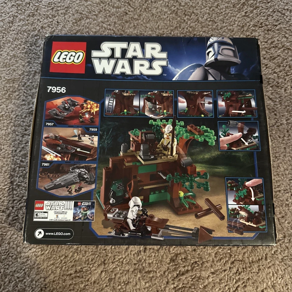 LEGO STAR WARS Ewok Attack (7956) NEW SEALED NIB RETIRED 166 pcs Tokkat Logray - Image 2 of 2