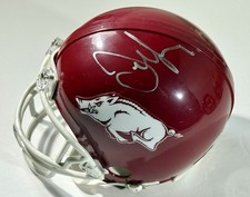 Jerry Jones signed Arkansas Razorbacks Mini Helmet riddell football beckett coa