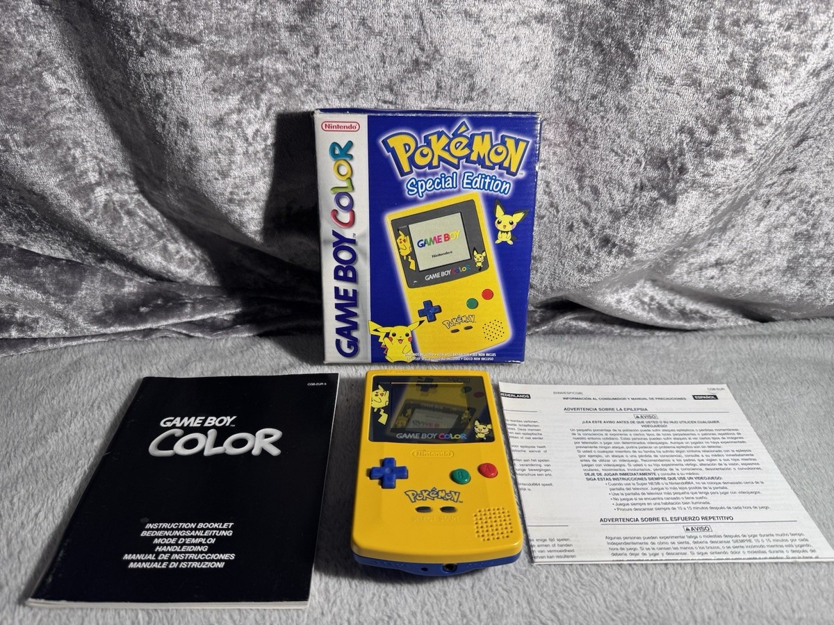 Nintendo Game Boy Color Pokemon Limited Edition Yellow Handheld