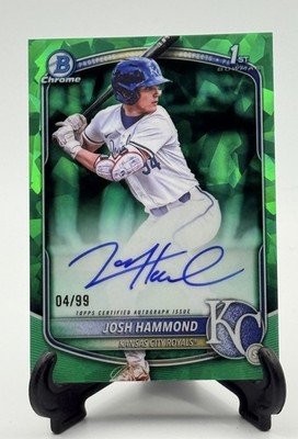 2025 BOWMAN SAPPHIRE Josh Hammond #CPA-JH 1st Bowman Auto Green Sapphire  /99 RC