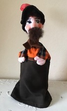 Dresdner Künstlerpuppe Handpuppe Räuber Fa. Expertic DDR Neuw.