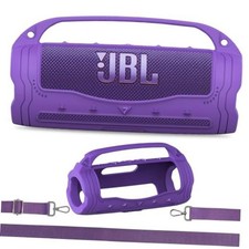 Silicone Cover Case for JBL Flip 7 Portable Bluetooth Speaker  Purple