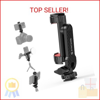 SYNCWIRE Tripod Phone Mount, Universal Smartphone Mount Adapter with 2 Cold Shoe