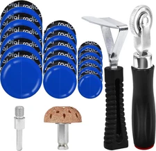 35Pcs Tire Repair Patch Kit Heavy Duty, Tire Patches 32/45/58mm Tire Repa