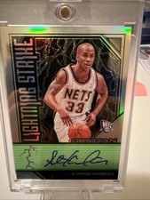 2019-20 Panini Obsidian Lightning Strike Signatures Stephon Marbury #LS-SMB /25 