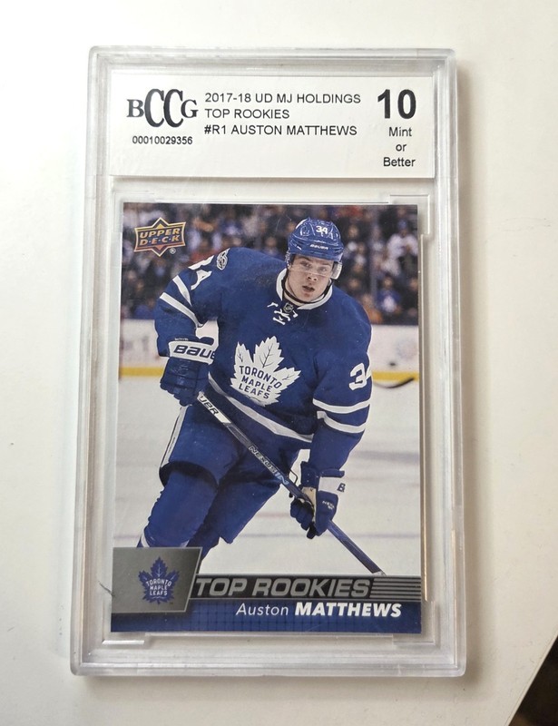 2017-18 Upper Deck MJ Holdings Top Rookies #R-1 AUSTON MATTHEWS CCG 10