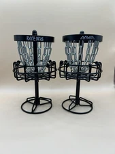 Disc Golf Baskets Pair. MVP Black Hole Micro Mini. Perfect For Office Game.