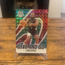 2023-24 Panini Mosaic Basketball #15 James Harden Give and Go Green Mosaic