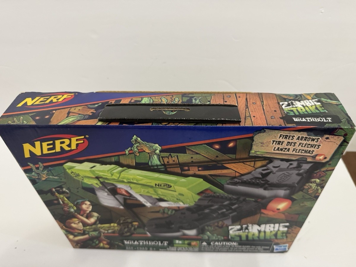 Brand New Sealed NERF Zombie Strike Wrathbolt Crossbow Black/Green