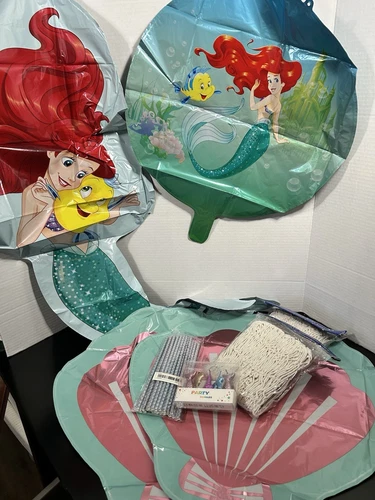 LOT Disney THE LITTLE MERMAID Ariel BIRTHDAY PARTY SUPPLIES