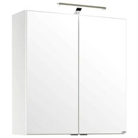 Badezimmer Möbel Spiegelschrank Weiß 60Cm LED Badspiegel Badezimmerschrank