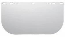 Jackson Safety 29104 Face Shield Visor, Clear Visor, Polycarbonate, Uncoated