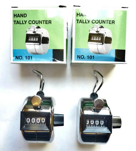 2 Hand-Zähler Mit Pfeifen - Mechanisch Bis 9999