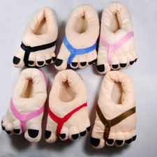 1 Pair Funny Warm Slippers Unisex Toes Slippers Funny Indoor Slippers Men