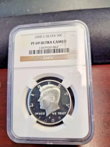 2008-S Silver Kennedy Half Dollar- Graded NGC PF69 ULTRA CAMEO