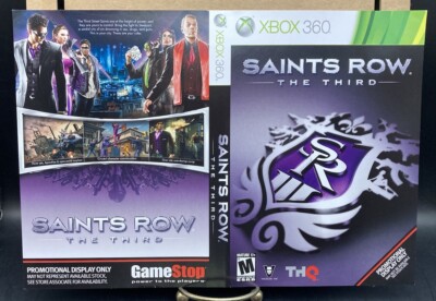 Saints Row The Third Xbox 360 GameStop Promotional Display Only Store  Artwork