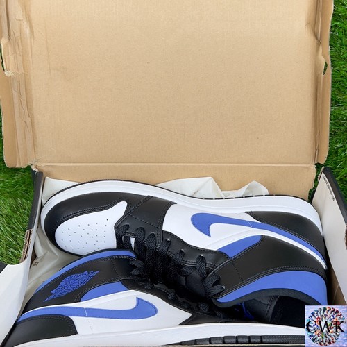 New DS Nike Air Jordan 1 Mid Racer Blue 2021 Size 10.5 554724 140 Deadstock - Picture 12 of 16