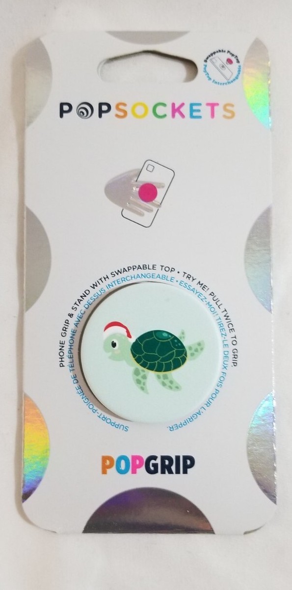 POPSOCKETS POPGRIP Phone Grip Stand Swappable Poptop (Santa