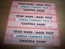 3 London Symphony Star Wars Main Title / Cantina Band Jukebox Title Strip