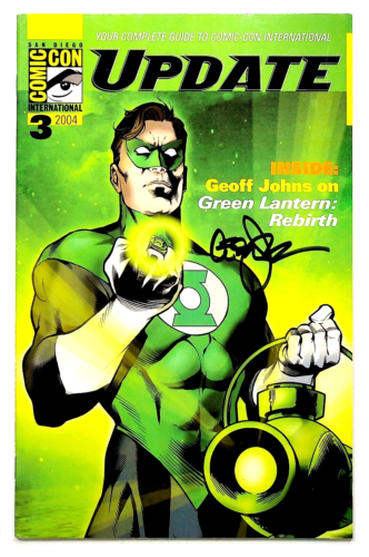 Mise à jour #3 couverture de lanterne verte signée par Geoff Johns San Diego ComicCon 2004 - Photo 1/3