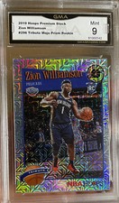 2019 Panini Hoops Premium Mojo Prizm Silver Zion Williamson Rookie Mint 9 SP